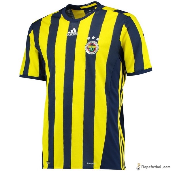 Camiseta Fenerbahçe SK Replica Primera Ropa 2016/17 Amarillo Negro